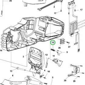 Husqvarna rugó 10. pozíció 120i láncfűrészhez robbantott ábra
