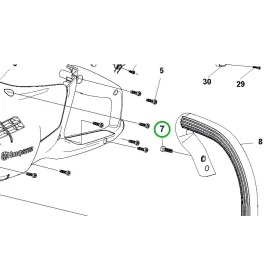 Husqvarna házcsavar 7. pozíció 120i, 225i, 230i, 240i láncfűrészhez robbantott ábra