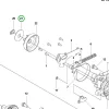 Husqvarna hajtómű alátét 120i, 215i, 225i, 240i láncfűrészhez robbantott ábra