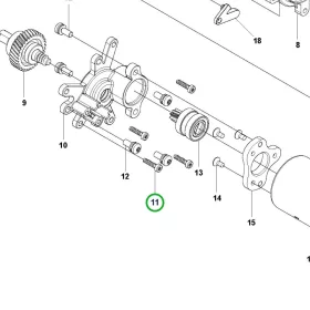 Husqvarna hajtómű csavar 120i, 215i, 225i, 240i láncfűrészhez robbantott ábra