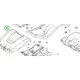 Husqvarna vágóasztal fedél P 524, R 422Ts AWD riderhez robbantott ábra