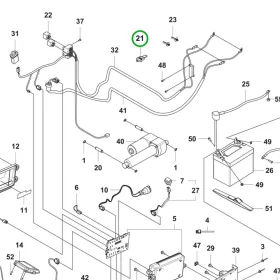 Husqvarna kar P 524X, RC 318T, R 420TsX riderhez robbantott ábra