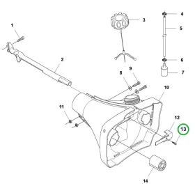 Husqvarna konzolcsavar MT4x16 T27 Automower 435X AWD robotfűnyíróhoz robbantott ábra
