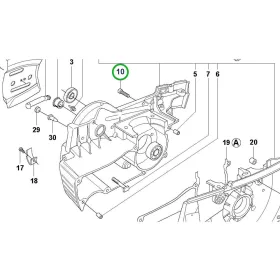 Husqvarna forgattyúház csavar 365, 372 XP, 390 XP láncfűrészhez robbantott ábra