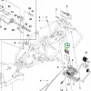 Husqvarna pedálgumi 102 mm R 214TC, R 216T AWD, R 316TX AWD riderhez robbantott ábra