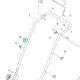 Husqvarna fogantyú bilincs LC 551VQ, LC 247, LC 347V fűnyíróhoz robbantott ábra