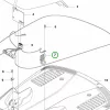 Husqvarna töltőérintkező Automower 305 robotfűnyíróhoz robbantott ábra
