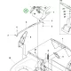 Husqvarna magasságállító fedél jobb LC 247i, LC 347iVX fűnyíróhoz robbantott ábra