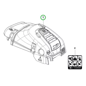 Husqvarna hengerfedél komplett 550 XP láncfűrészhez robbantott ábra
