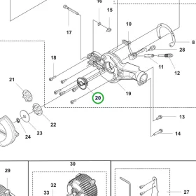 Husqvarna olajpumpa csigakerék 530iP4, 530iPT5 ágvágóhoz robbantott ábra