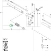 Husqvarna csatlakozó 525LK, 325iLK szegélyvágóhoz robbantott ábra