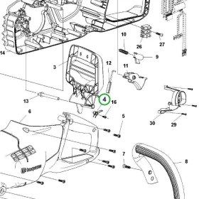 Husqvarna rugó 4. pozíció 120i, 225i, 230i, 240i láncfűrészhez robbantott ábra