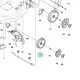 Husqvarna kerék 170 mm LC 247i, LC 347iVX, LC 347V fűnyíróhoz robbantott ábra