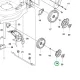 Husqvarna kerékkupak 170 mm LC 247i, LC 347V, LC 347VE fűnyíróhoz robbantott ábra