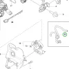 Husqvarna karburátor ház 555, 545, 550 XP, 562 XP láncfűrészhez robbantott ábra