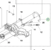 Husqvarna hőszigetelő 530iP4, 530iPT5 ágvágóhoz robbantott ábra