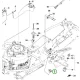 Husqvarna üzemóra számláló embléma nélkül R 214TC, R 216T AWD riderhez robbantott ábra