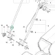 Husqvarna fogantyú alátét LC 247i, LC 347iVX, LC 353iVX fűnyíróhoz robbantott ábra