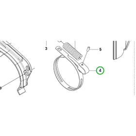 Husqvarna fékszalag T525 láncfűrészhez robbantott ábra