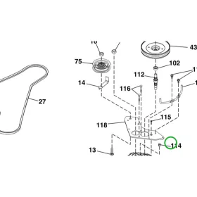 Husqvarna lélegeztető szelep TC 138, TC 142T, TC 342 fűnyírótraktorhoz robbantott ábra