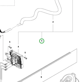 Husqvarna vezérlőegység készlet 536LiR szegélyvágóhoz robbantott ábra
