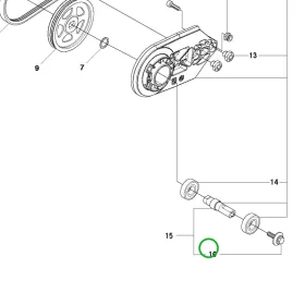 Husqvarna csavar K 1270 vágógéphez robbantott ábra