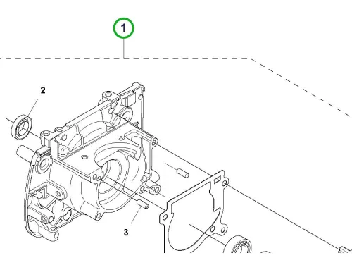 Husqvarna forgattyúház kpl. 545RX, 545FR fűkaszához robbantott ábra