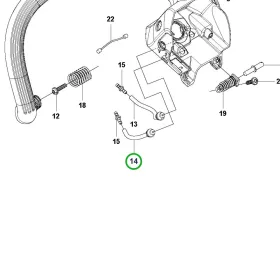 Husqvarna impulzuscső T525, T540 XP Mark III láncfűrészhez robbantott ábra