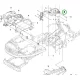 Husqvarna kezelőpanel burkolat belső R 418TsX AWD riderhez robbantott ábra