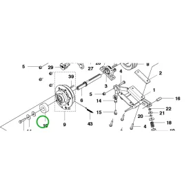 Husqvarna csapágy P 520D, P 525D riderhez robbantott ábra