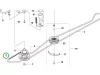 Husqvarna hajtószíj 800 mm R 214TC, R 216T AWD, R 316TX AWD riderhez robbantott ábra