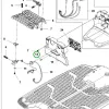 Husqvarna diódalencse töltőállomáshoz Automower 305 robotfűnyíróhoz robbantott ábra