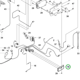 Husqvarna vezérlőegység P 524X, P 524X EFI, P 525DX riderhez robbantott ábra