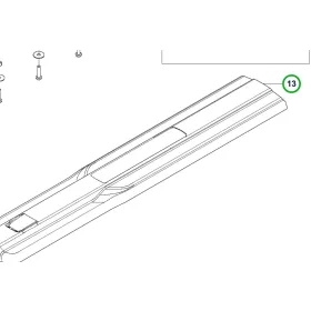 Husqvarna szállítási késvédő HD75 522HDR75X sövényvágóhoz robbantott ábra