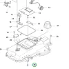 Husqvarna csavar M5x12 felső váz Automower 305, 308 robotfűnyíróhoz robbantott ábra