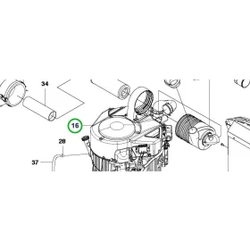 Husqvarna Kawasaki FX730V EFI komplett motor P 524X, P 524XR riderhez robbantott ábra