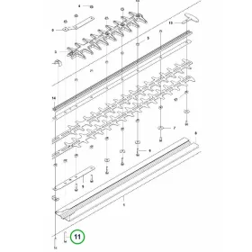 Husqvarna torx csavar M5x40 konzolhoz 520iHD60, 520iHD70 sövényvágóhoz robbantott ábra