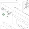 Husqvarna rögzítő gyűrű szett 525PT5S ágvágóhoz robbantott ábra