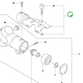 Husqvarna tartólemez 555RXT, 355Rx fűkaszához robbantott ábra