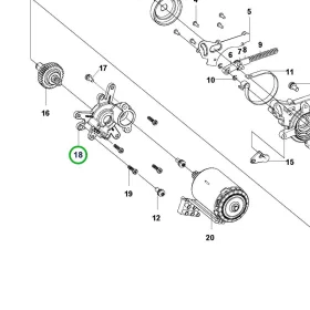 Husqvarna hajtómű 18. pozíció 120i láncfűrészhez robbantott ábra