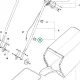Husqvarna kábeltartó klip LC 247i, LC 347iVX, LC 353iVX fűnyíróhoz robbantott ábra