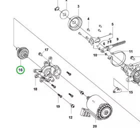 Husqvarna hajtótengely 16. pozíció 120i láncfűrészhez robbantott ábra