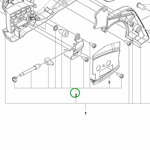 Husqvarna láncfeszítő készlet 135 Mark II láncfűrészhez robbantott ábra