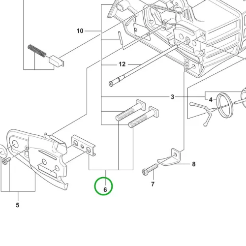Husqvarna tőcsavar szett 130, 135 Mark II láncfűrészhez robbantott ábra