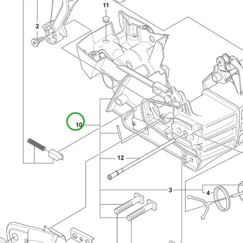 Husqvarna motorház szerviz készlet 130, 135 Mark II láncfűrészhez robbantott ábra