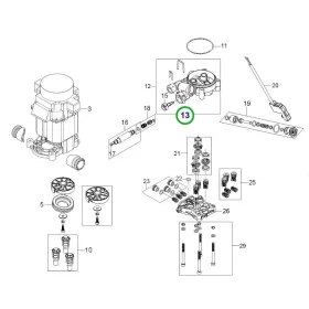 Husqvarna Easy Start szervizkészlet PW 350 magasnyomású mosóhoz robbantott ábra