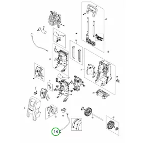 Husqvarna belső tömlő Steel Xtra PW 350, PW 360 magasnyomású mosóhoz robbantott ábra