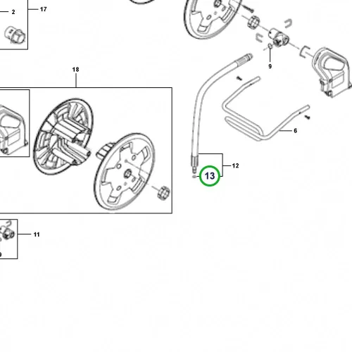 Husqvarna O gyűrű 5,28x1,78 tömlődobhoz PW 480 magasnyomású mosóhoz robbantott ábra