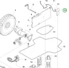 Husqvarna áramköri lap alsó váz Automower 305, 308 robotfűnyíróhoz robbantott ábra