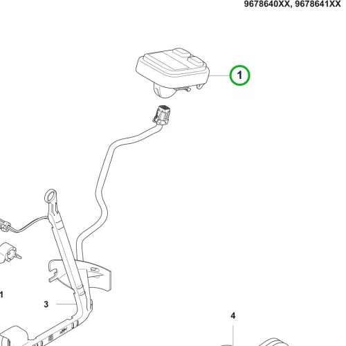 Husqvarna vezérlőpanel Bluetooth 540i XP, T540i XP akkus láncfűrészhez robbantott ábra